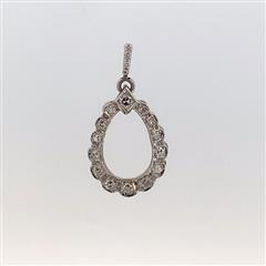17 Diamonds .31 Carat T.W. 14K White Gold 1.23g